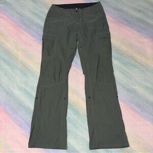 Kuhl Pants Womens size 6 Reg green Roll-Up Hiking Utility water resistant UPF